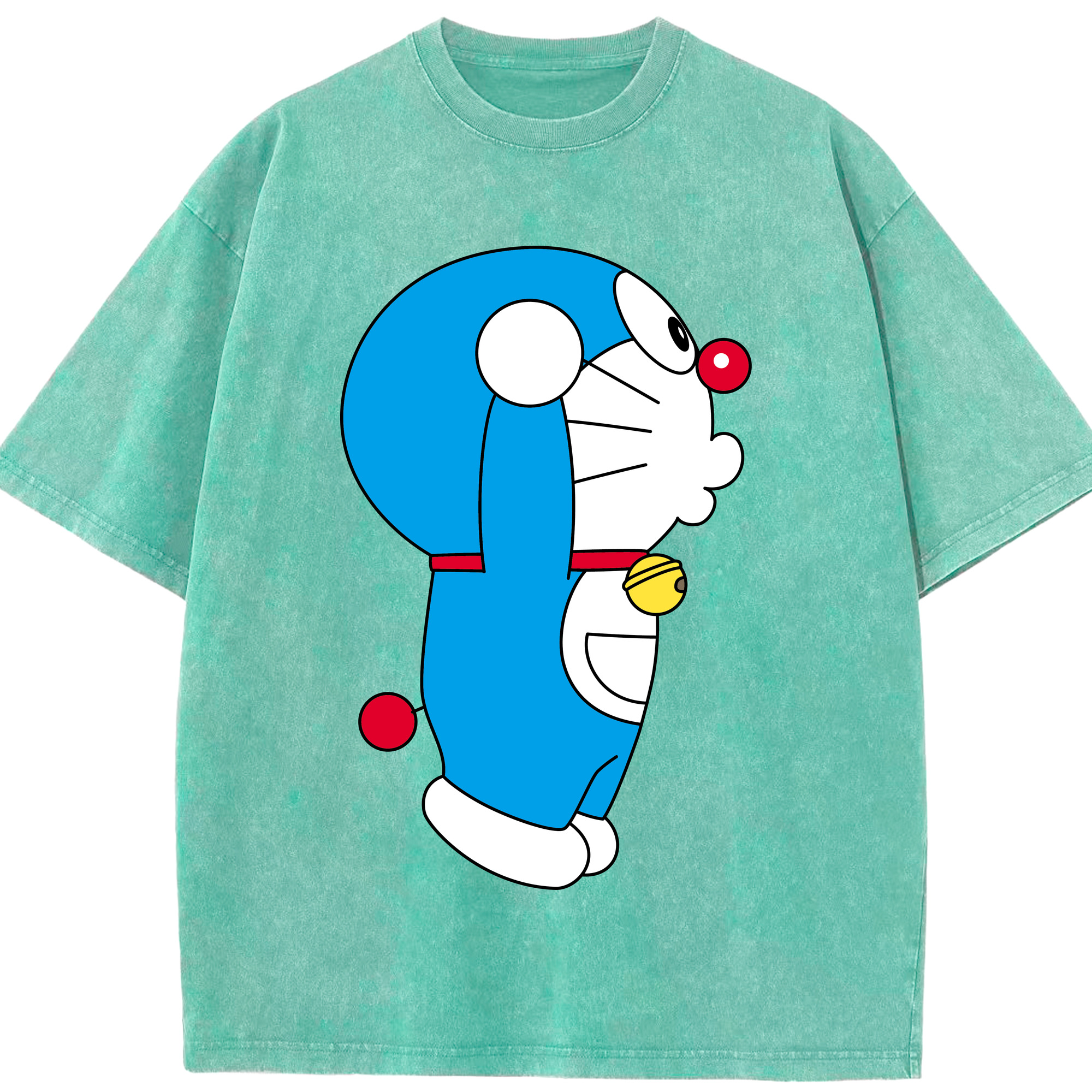 （画像用） ドラえもん Doraemon 綿100% ヴィンテージ風 半袖Tシャツ（フロントプリント）